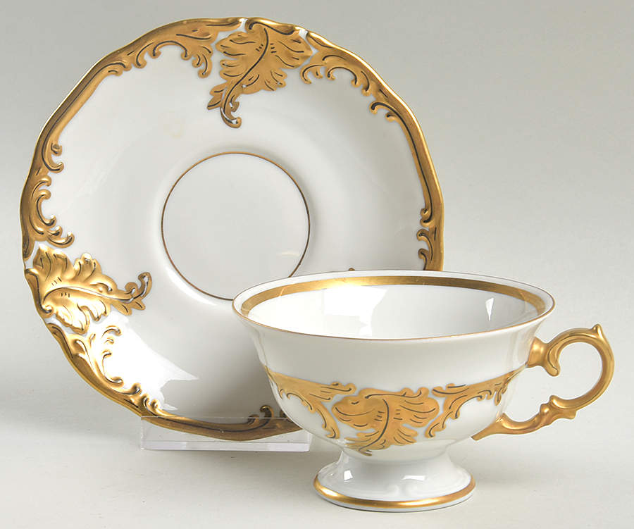 WLB3 Footed Cup & Saucer Set by Walbrzych-1