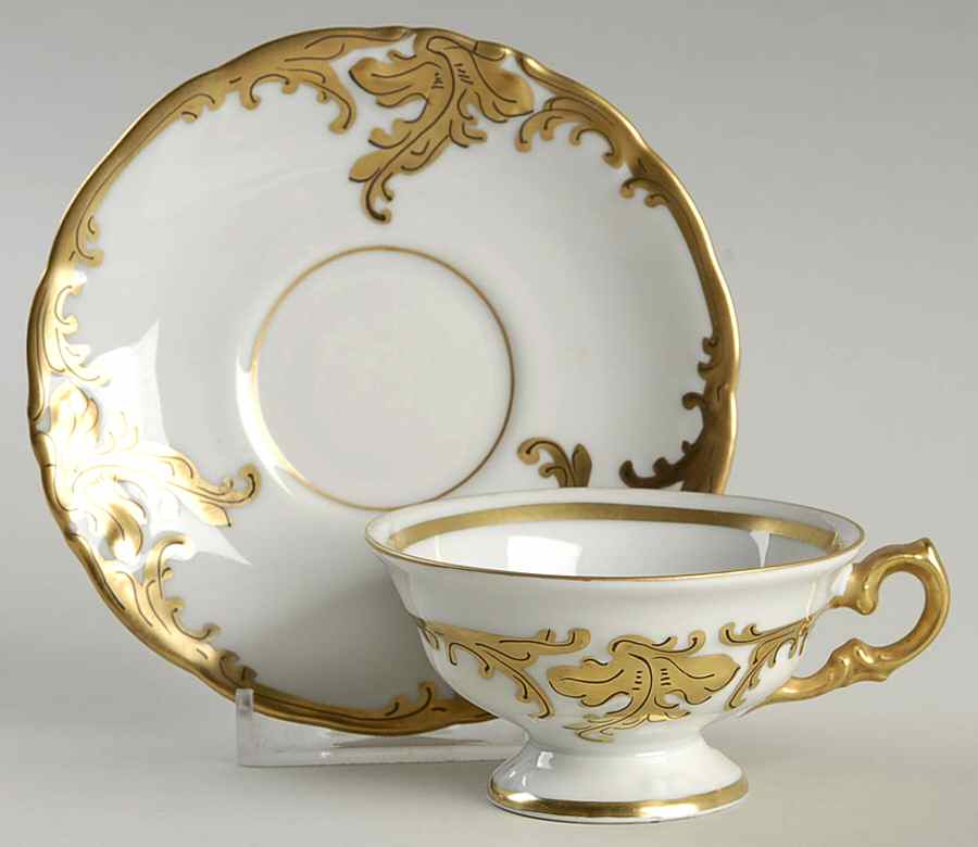 WLB3 Footed Demitasse Cup & Saucer Set by Walbrzych-1