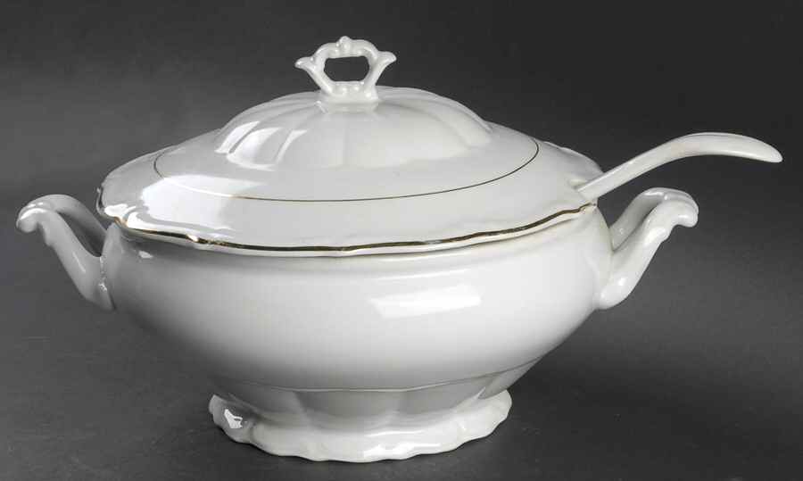 WLB5 Tureen & Lid w/Ladle & Underplate by Walbrzych-1