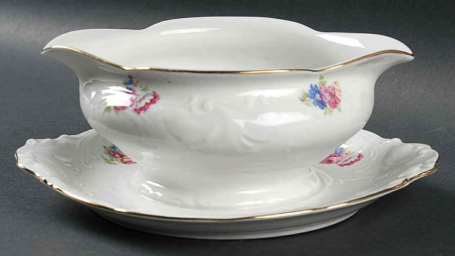 WLB6 Gravy Boat with Attached Underplate by Walbrzych-1