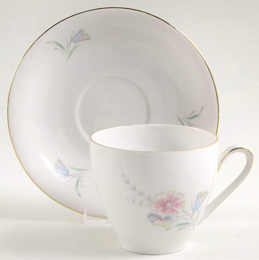 WLD1 Flat Cup & Saucer Set by Waldershof-1