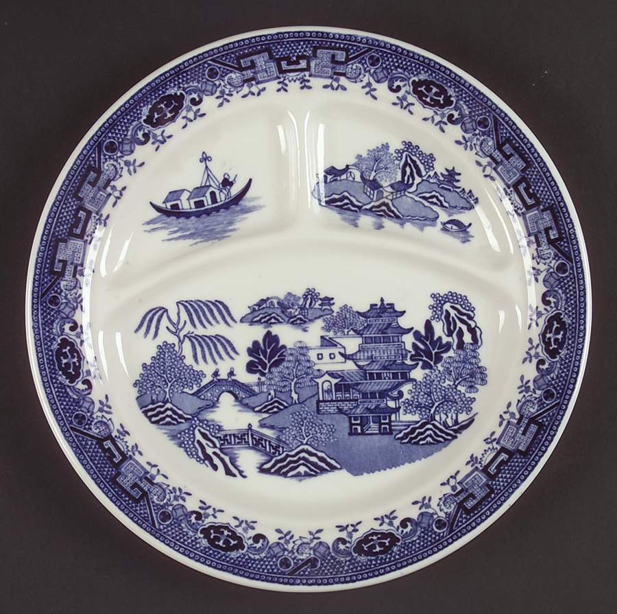 Blue Willow Grill Plate by Walker-1