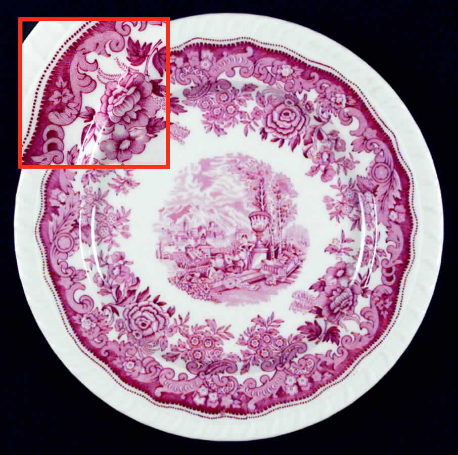 Herald Pink Dinner Plate by Walker-1
