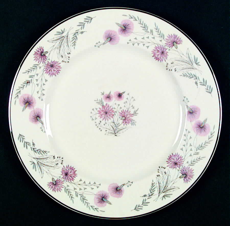 Pink Lace Dinner Plate by Walker-1