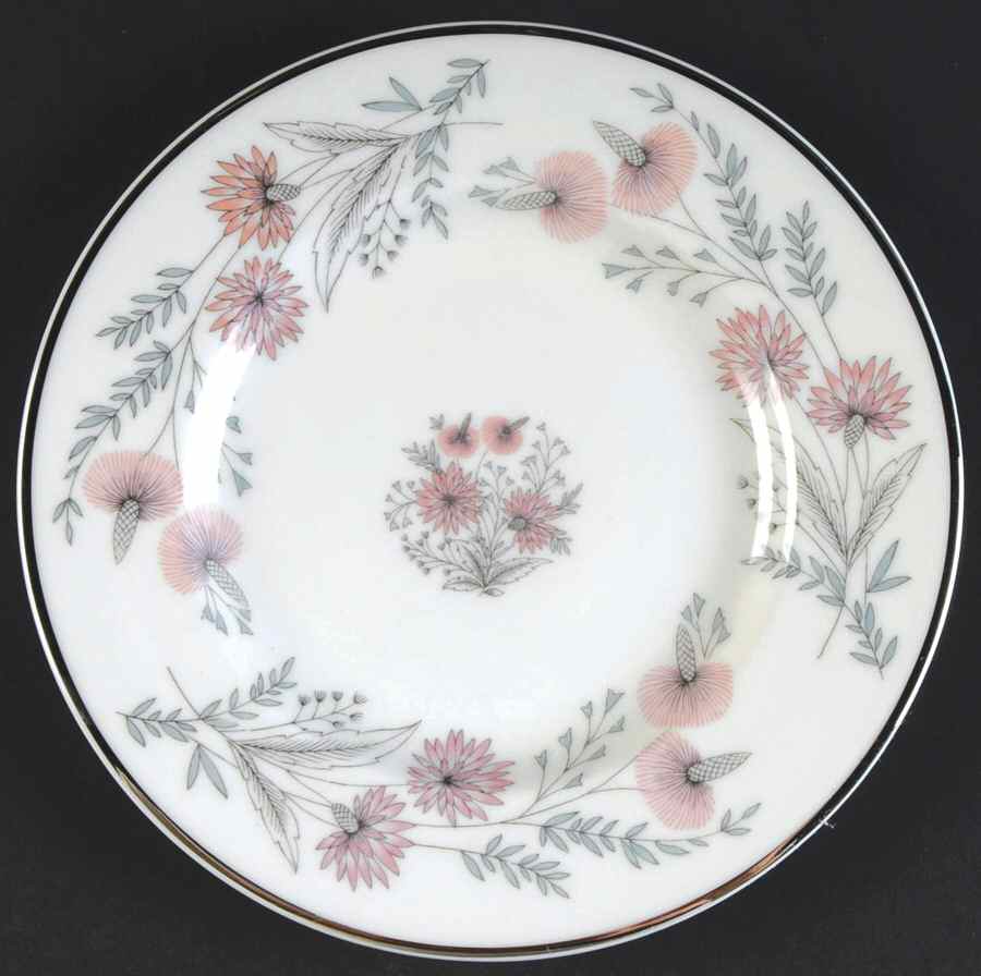 Pink Lace Bread & Butter Plate by Walker-1