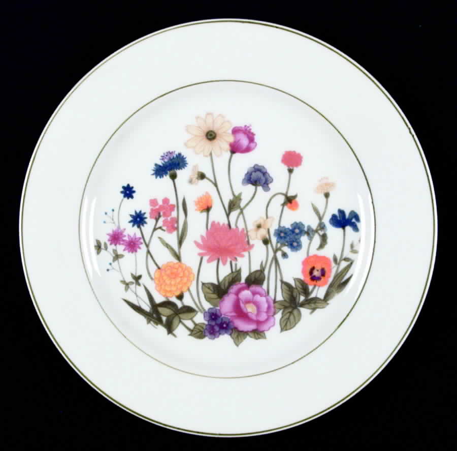 Wildflower Salad Plate by Wellington (England)-1