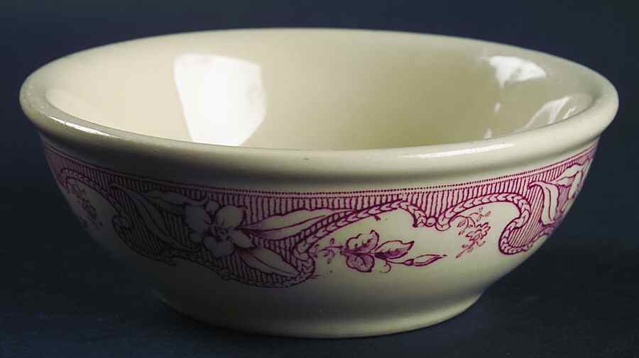 Majestic Red (Tan Background) Coupe Cereal Bowl by Wellsville-1