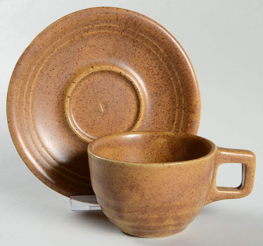 WNS2 Flat Cup & Saucer Set by Western Stoneware-1