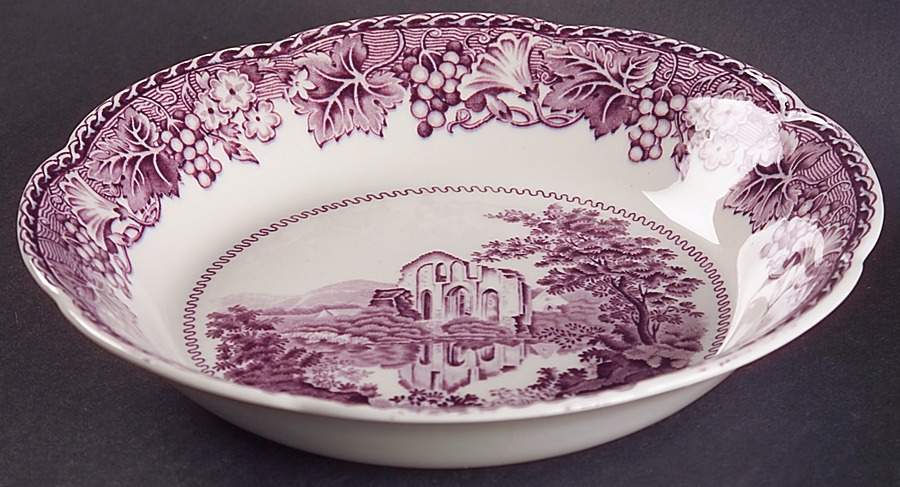 Abbeys Lavender Coupe Soup Bowl by Wood & Sons-1