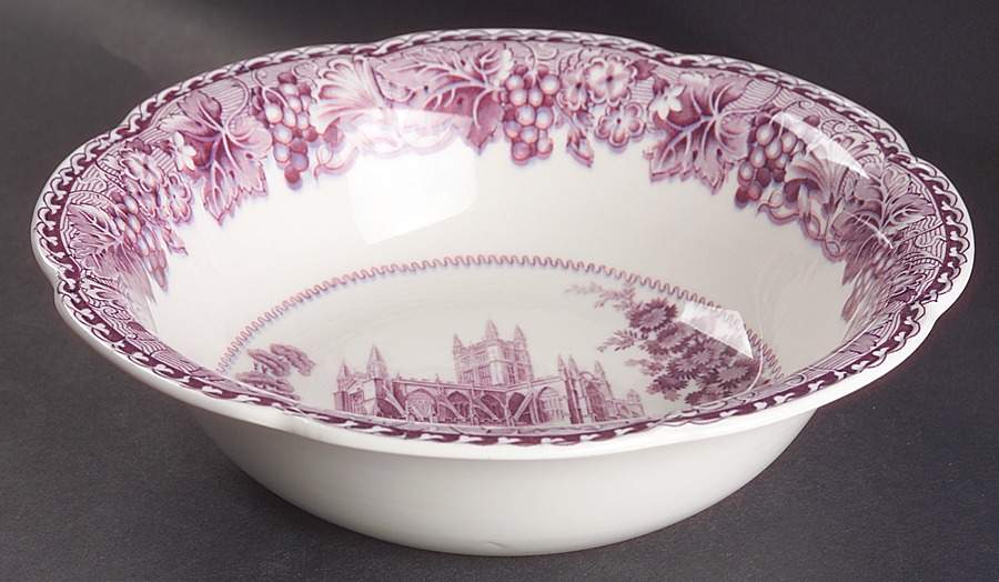 Abbeys Lavender 9" Round Vegetable Bowl by Wood & Sons-1