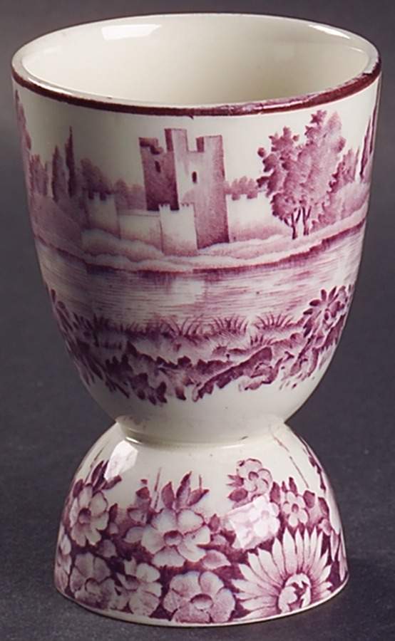 Abbeys Lavender Double Egg Cup by Wood & Sons-1