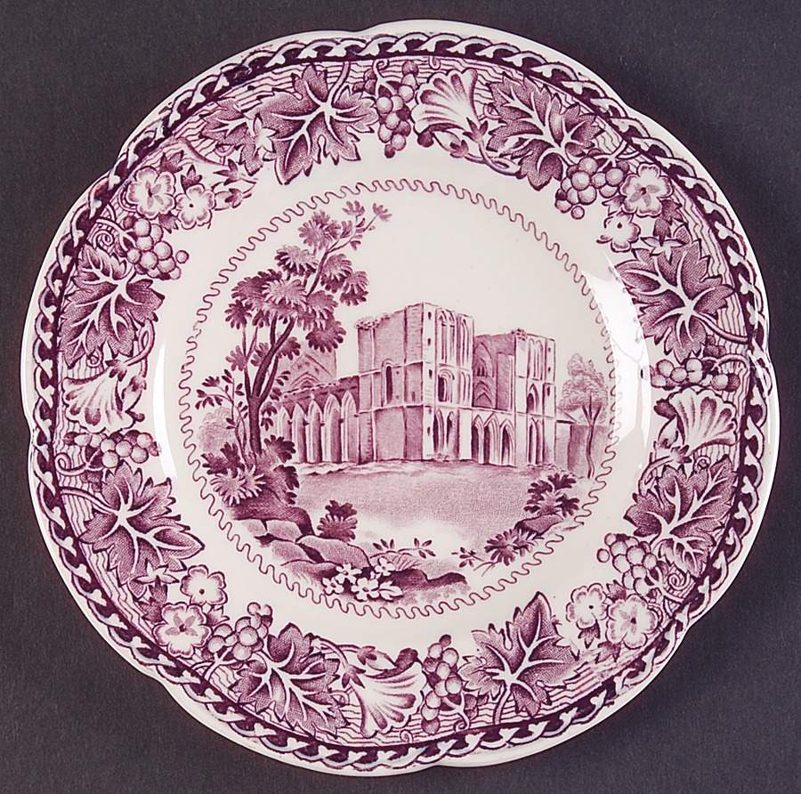 Abbeys Lavender Bread & Butter Plate by Wood & Sons-1