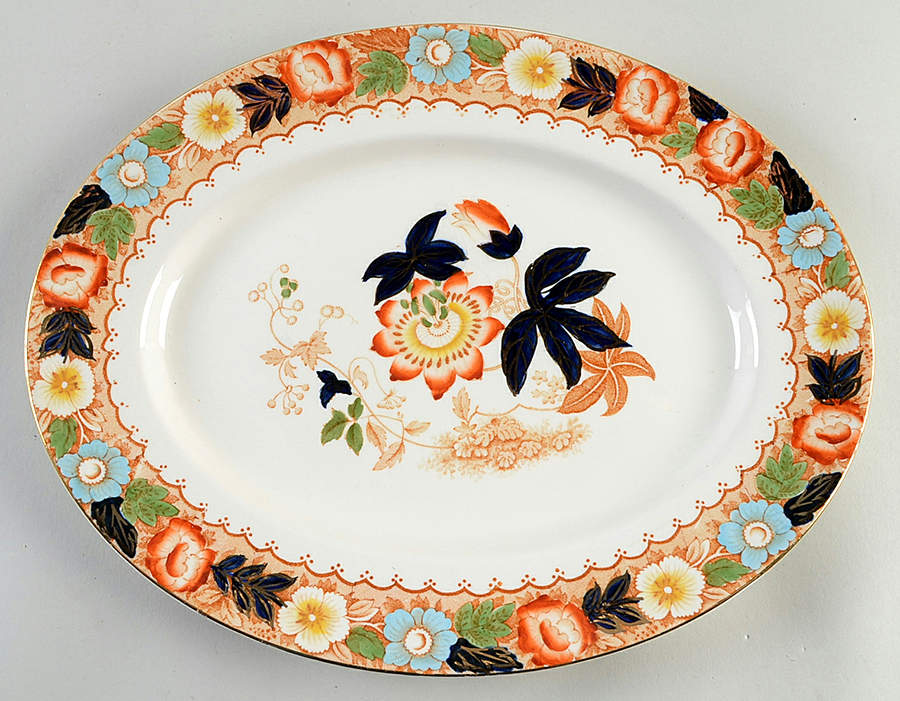 The Alhambra 12" Oval Serving Platter by Wood & Sons-1