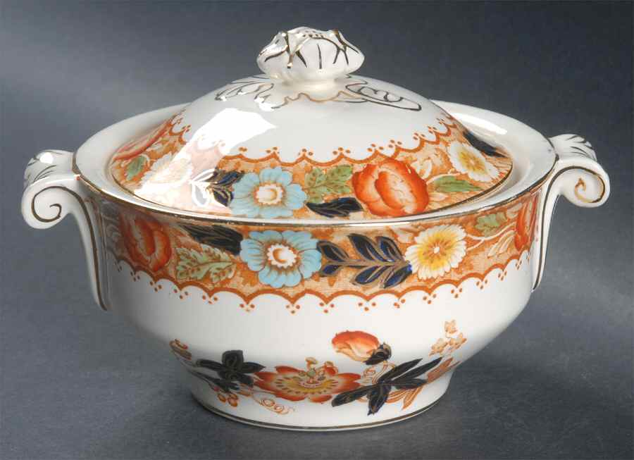 The Alhambra Sugar Bowl & Lid by Wood & Sons-1