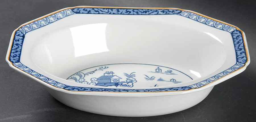 Alva 9" Oval Vegetable Bowl by Wood & Sons-1