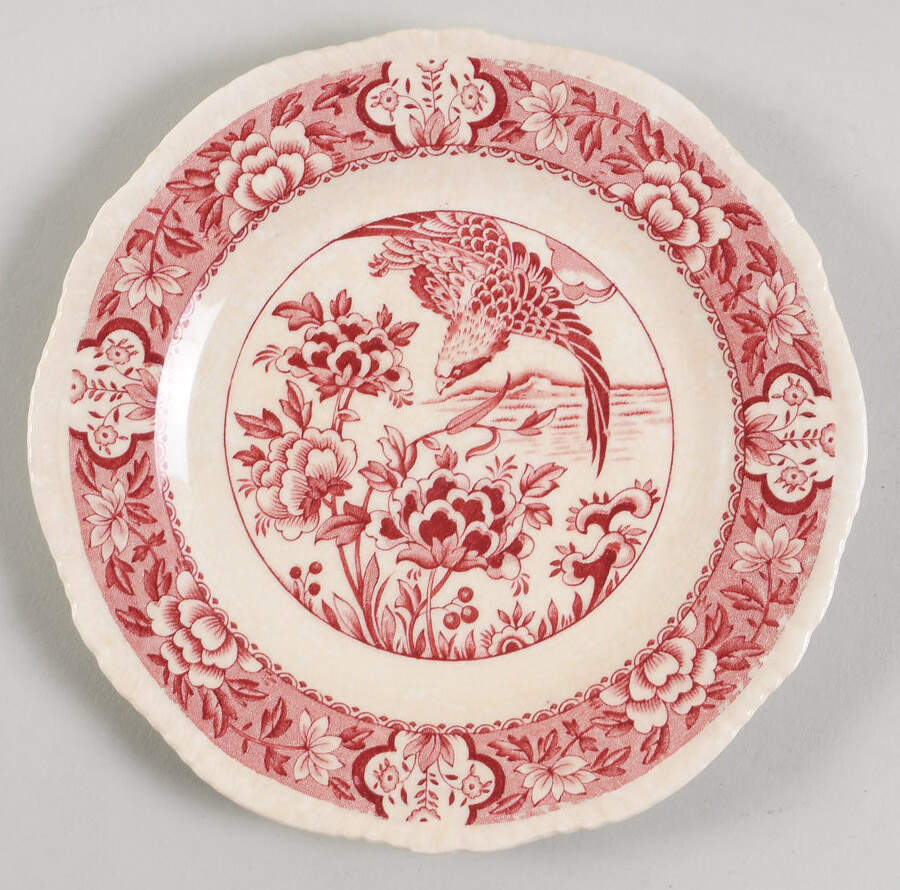 Aquila Pink Dessert/Pie Plate by Wood & Sons-1