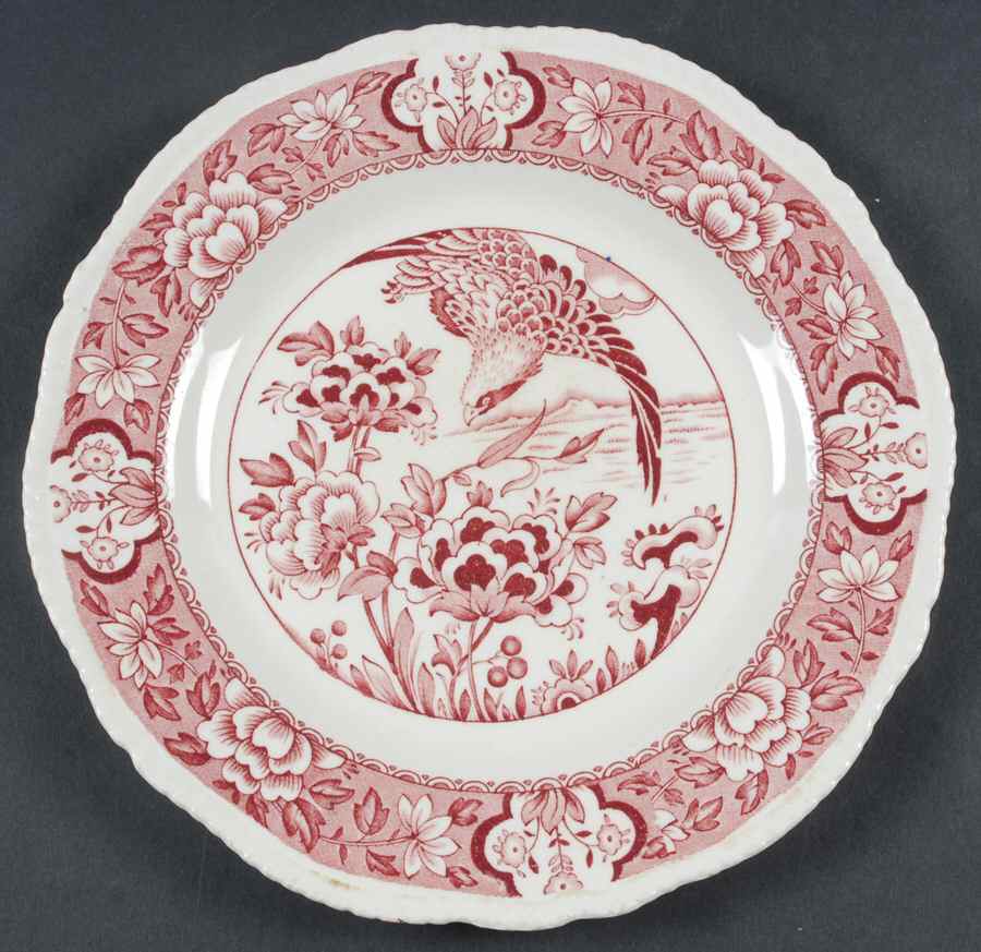 Aquila Pink Luncheon Plate by Wood & Sons-1