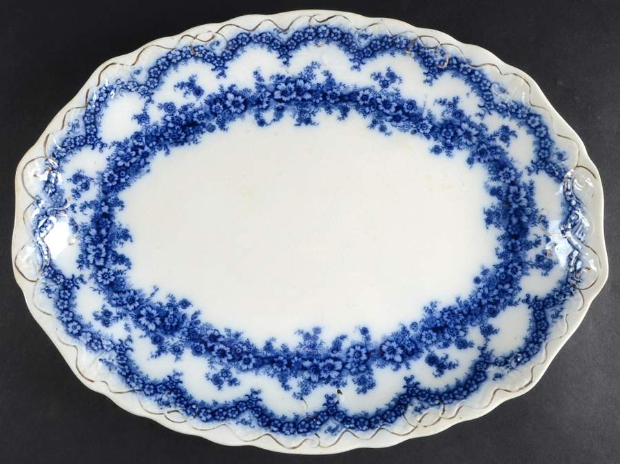 Argyle 16" Oval Serving Platter by Wood & Sons-1
