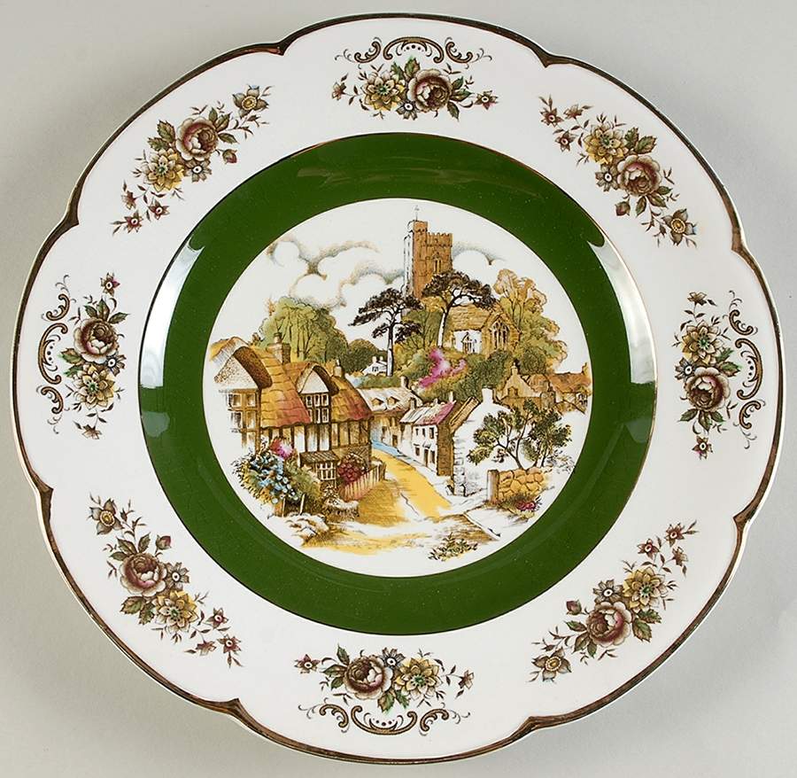 Ascot (Village) 10" Wall Plate by Wood & Sons-1