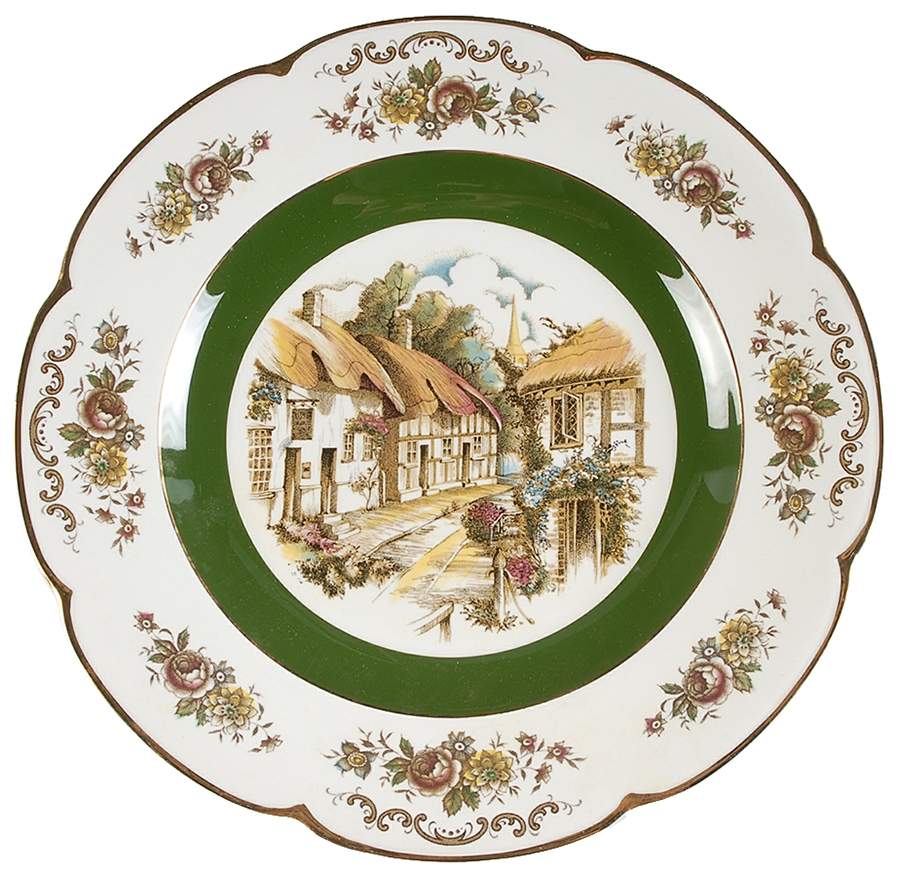 Ascot (Village) 10" Wall Plate by Wood & Sons-1