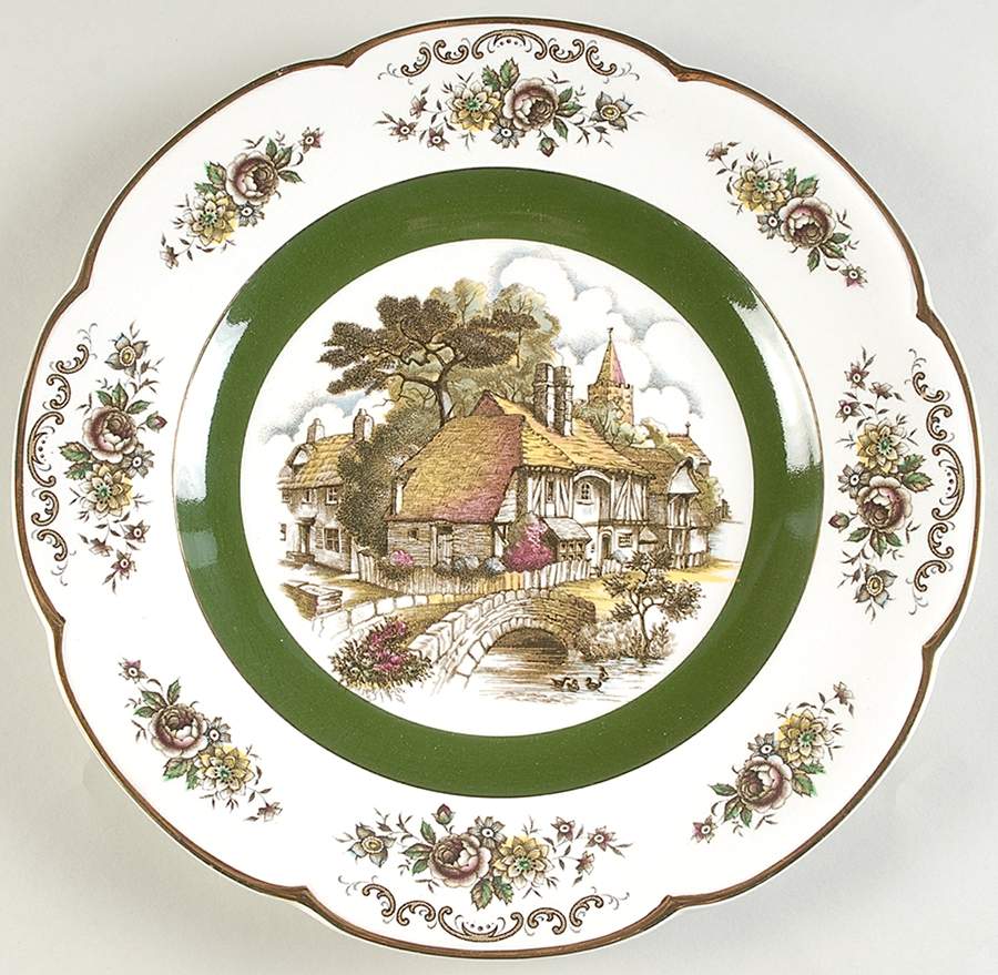 Ascot (Village) 10" Wall Plate by Wood & Sons-1