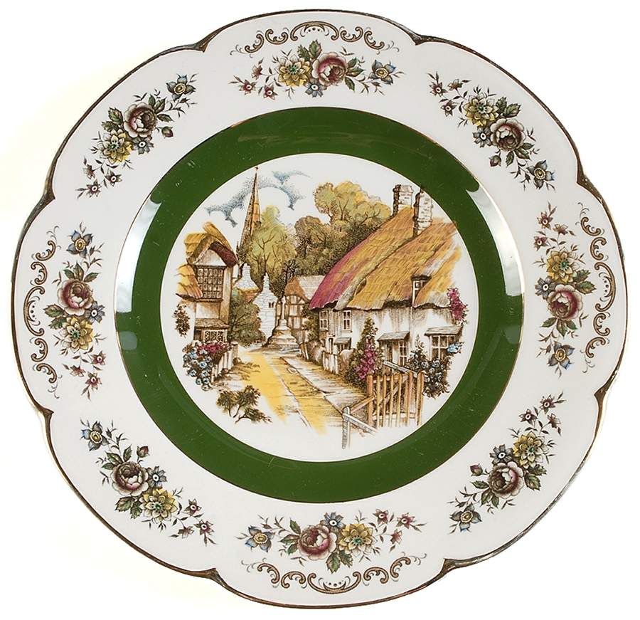 Ascot (Village) 10" Wall Plate by Wood & Sons-1