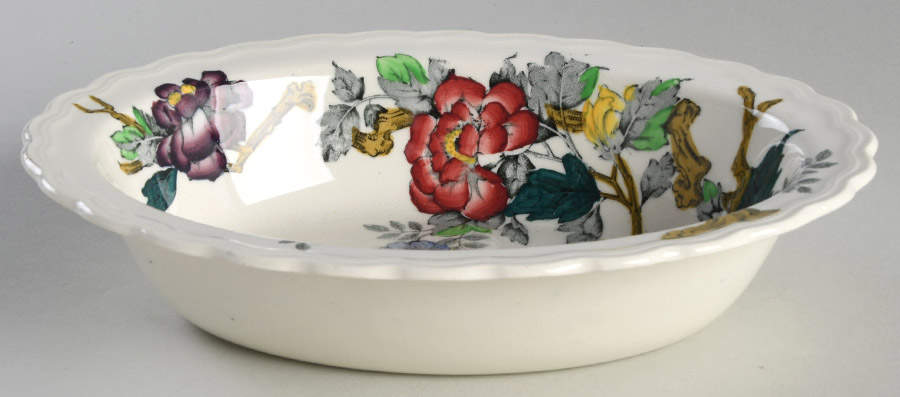 Ashbourne 8" Oval Vegetable Bowl by Wood & Sons-1