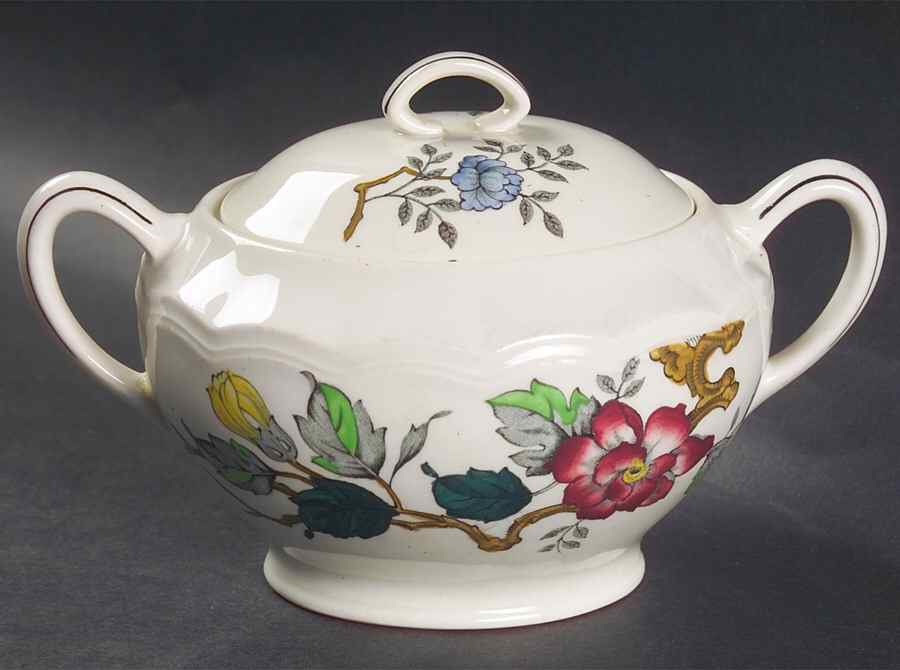 Ashbourne Sugar Bowl & Lid by Wood & Sons-1