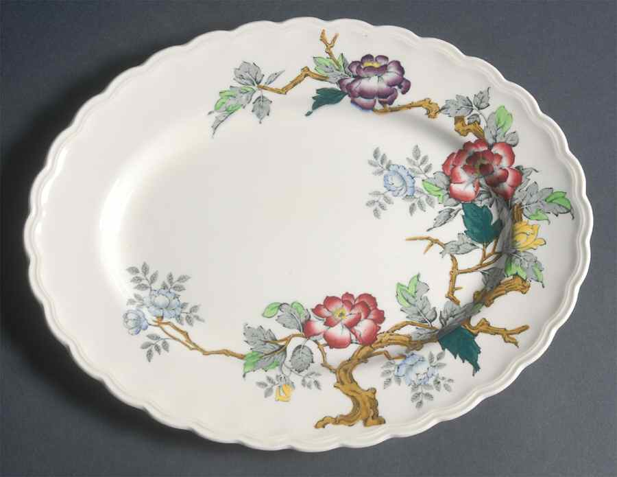Ashbourne 12" Oval Serving Platter by Wood & Sons-1
