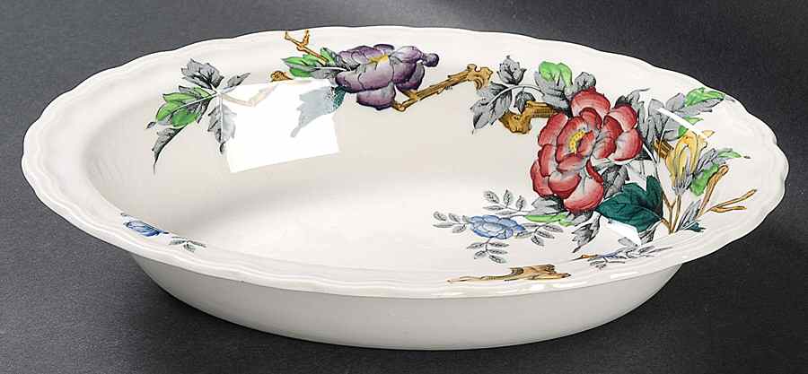 Ashbourne 9" Oval Vegetable Bowl by Wood & Sons-1