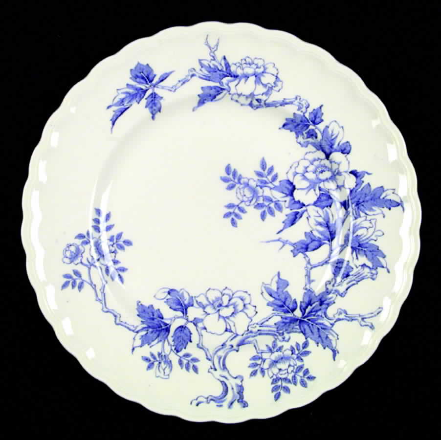 Ashbourne Blue (Scallop) Dinner Plate by Wood & Sons-1