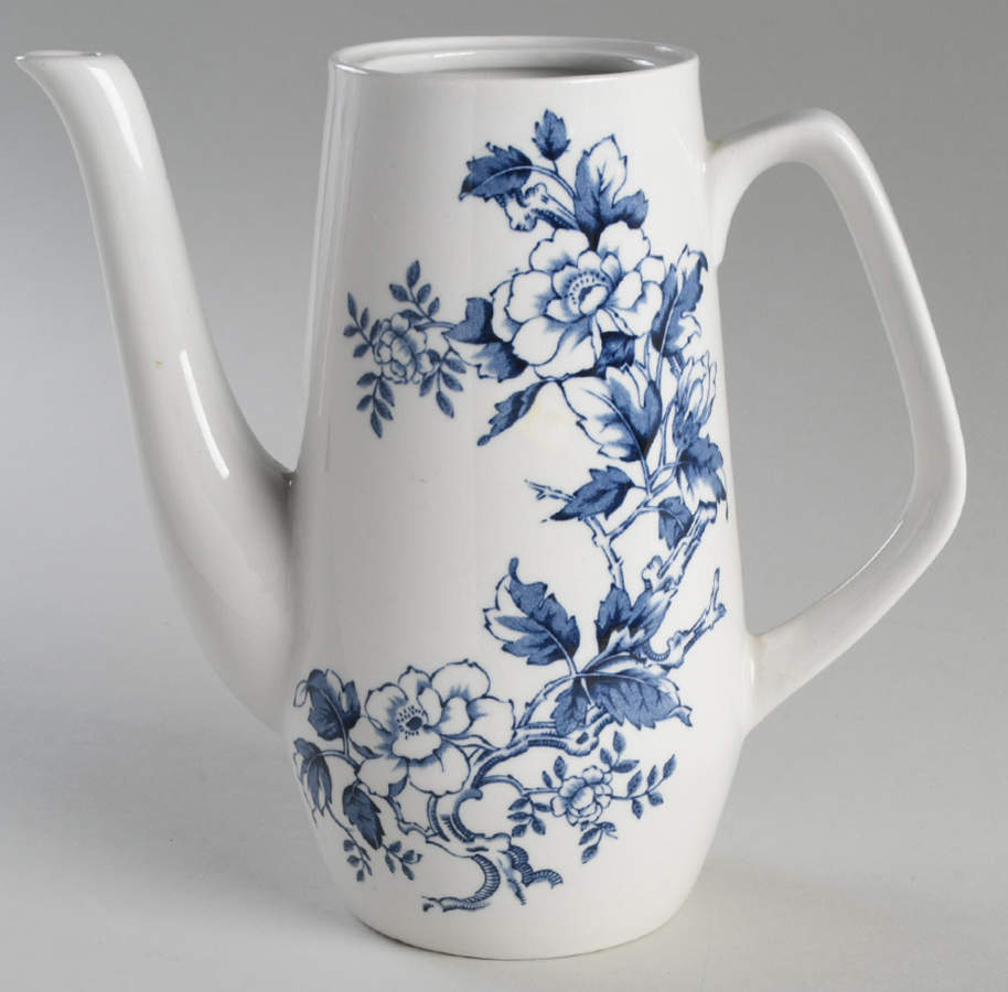 Ashbourne Blue (Smooth) Coffee Pot No Lid by Wood & Sons-1