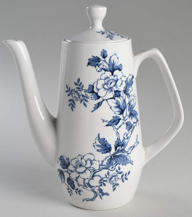 Ashbourne Blue (Smooth) Coffee Pot & Lid by Wood & Sons-1