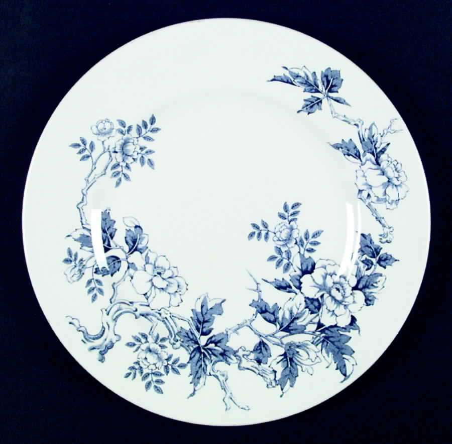 Ashbourne Blue (Smooth) Dinner Plate by Wood & Sons-1