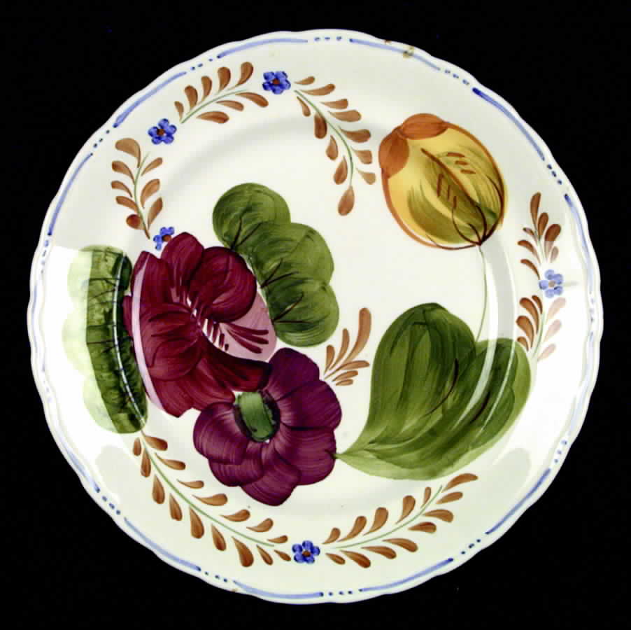 Belle Fiori (Scalloped) Dinner Plate by Wood & Sons-1