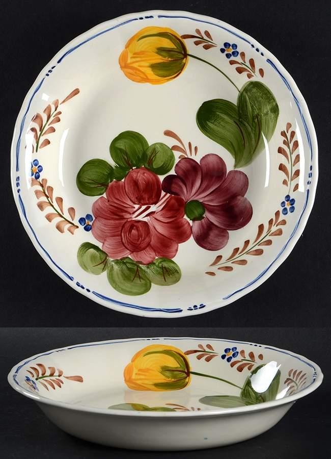 Belle Fiori (Scalloped) Coupe Soup Bowl by Wood & Sons-1