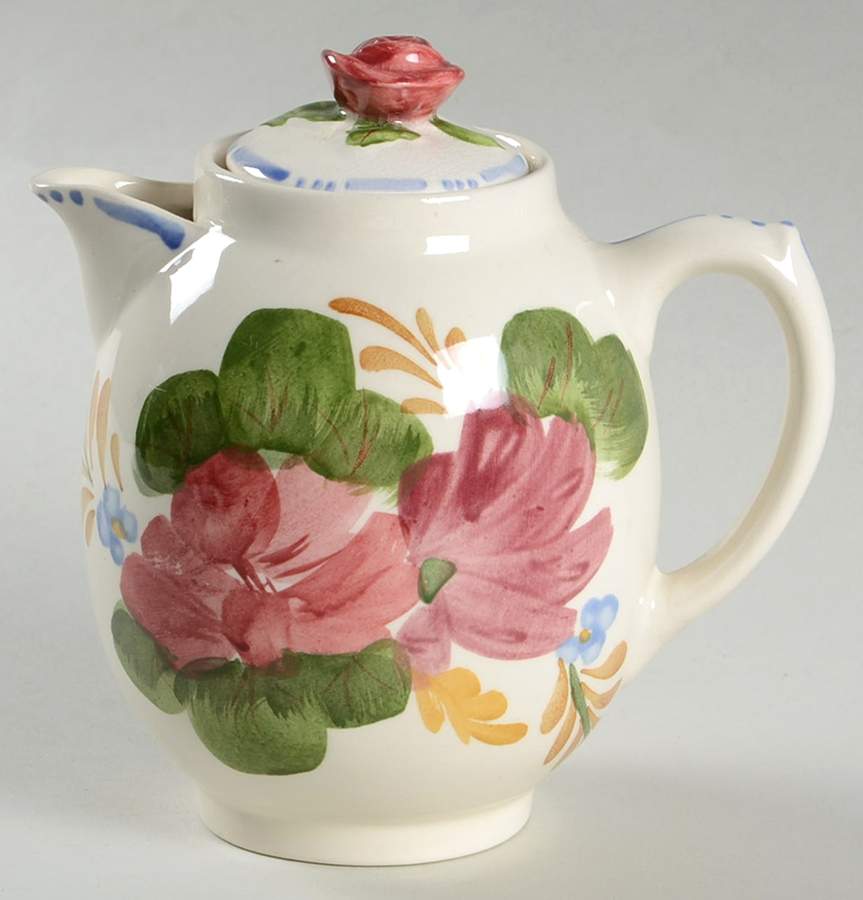 Belle Fiori (Scalloped) Creamer & Lid by Wood & Sons-1