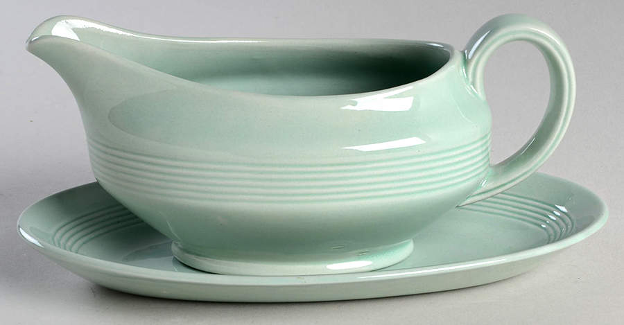 Beryl Gravy Boat & Underplate/Relish by Wood & Sons-1