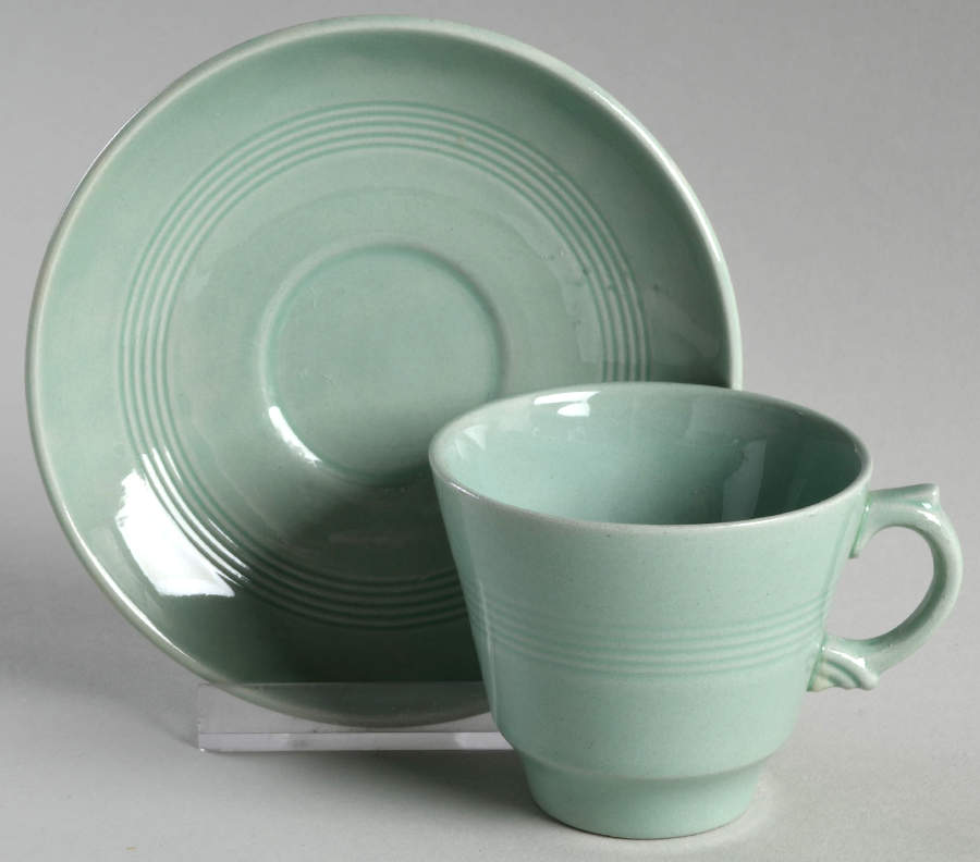 Beryl Flat Demitasse Cup & Saucer Set by Wood & Sons-1