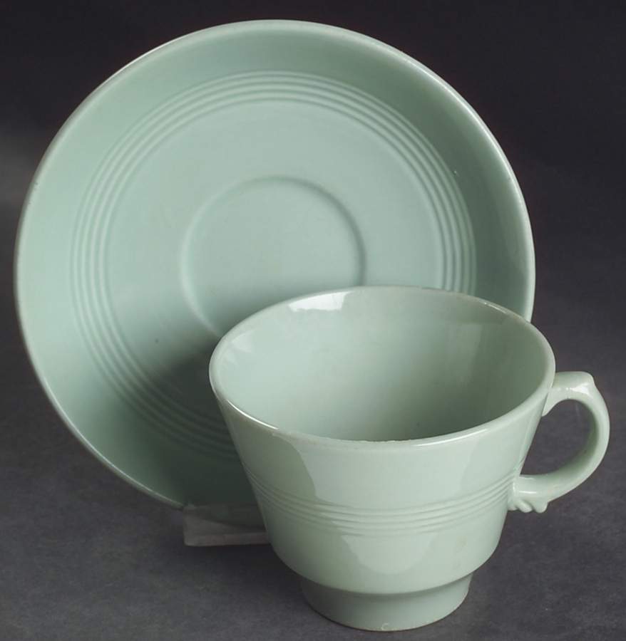 Beryl Flat Cup & Saucer Set by Wood & Sons-1