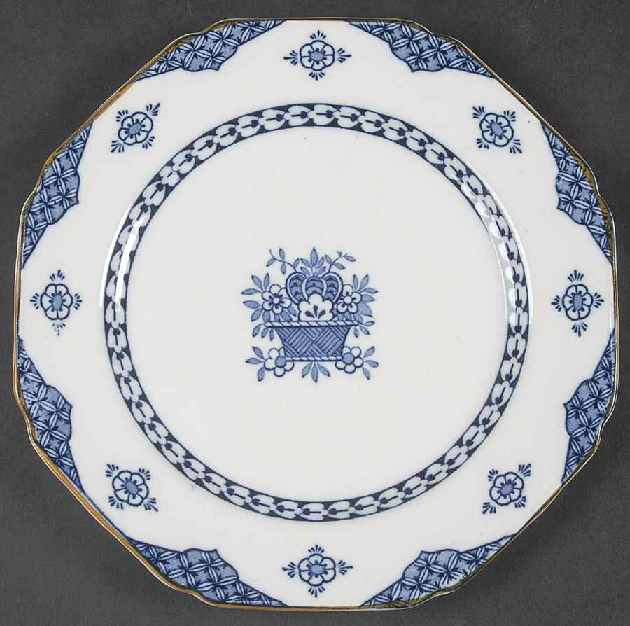 Blue Bombay Dessert/Pie Plate by Wood & Sons-1