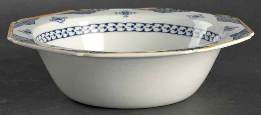 Blue Bombay 7" Round Vegetable Bowl by Wood & Sons-1
