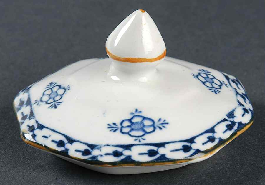 Blue Bombay Lid for Sugar Bowl by Wood & Sons-1