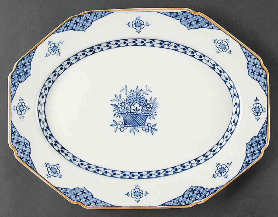 Blue Bombay 12" Oval Serving Platter by Wood & Sons-1