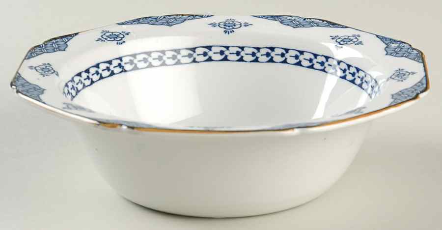 Blue Bombay Rim Soup Bowl by Wood & Sons-1
