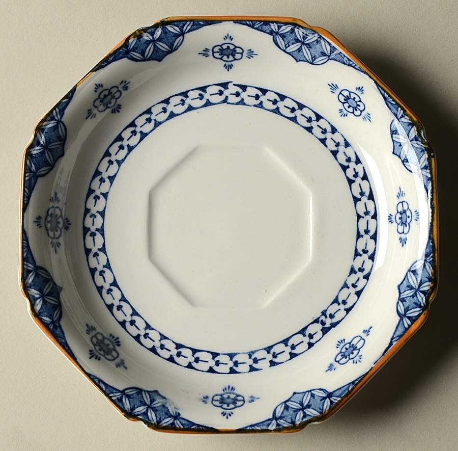 Blue Bombay Saucer for Flat Cup by Wood & Sons-1