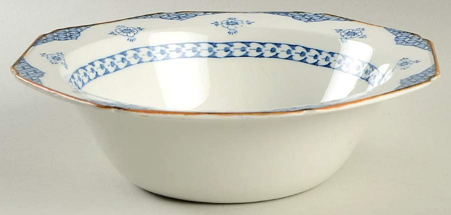 Blue Bombay 8" Round Vegetable Bowl by Wood & Sons-1
