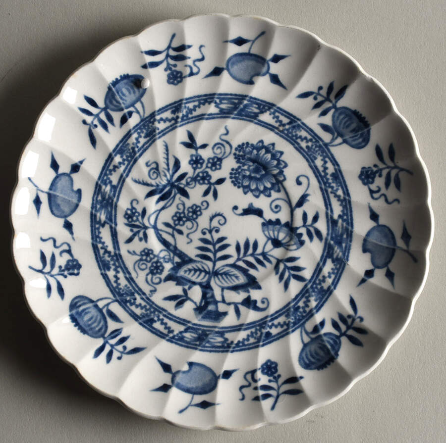 Blue Fjord Saucer for Flat Cup by Wood & Sons-1