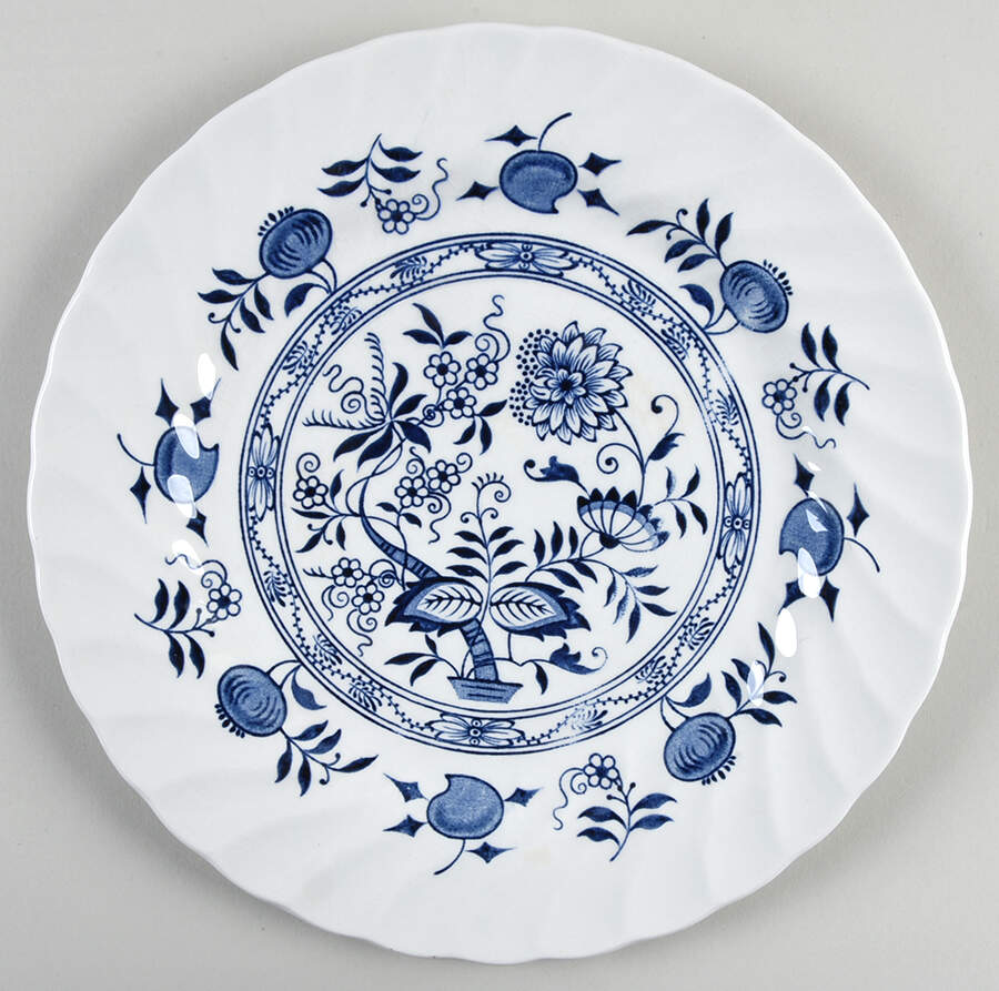Blue Fjord Luncheon Plate by Wood & Sons-1