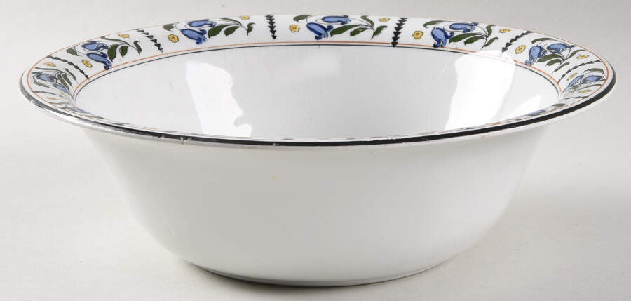 Bluebell 9" Round Vegetable Bowl by Wood & Sons-1